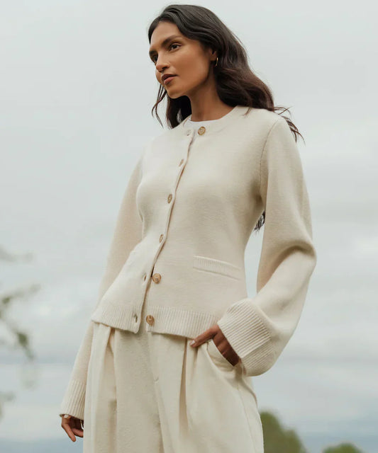 Chaqueta Mujer de Lana con Botones Ajuste Clásico - Mavetta