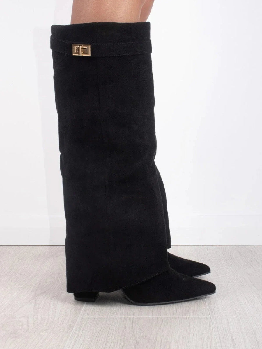 Botas mujer de piel suave y diseño cómodo cierre lateral