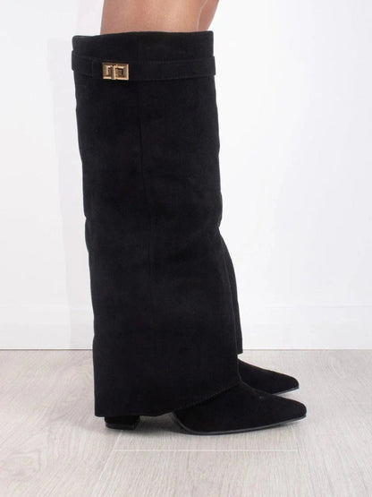 Botas mujer de piel suave y diseño cómodo cierre lateral