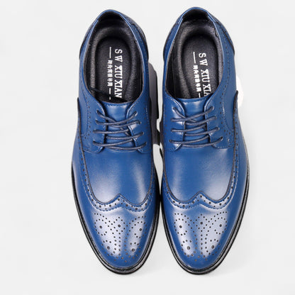 Zapatos Formales Hombre Estilo Inglés Perforado