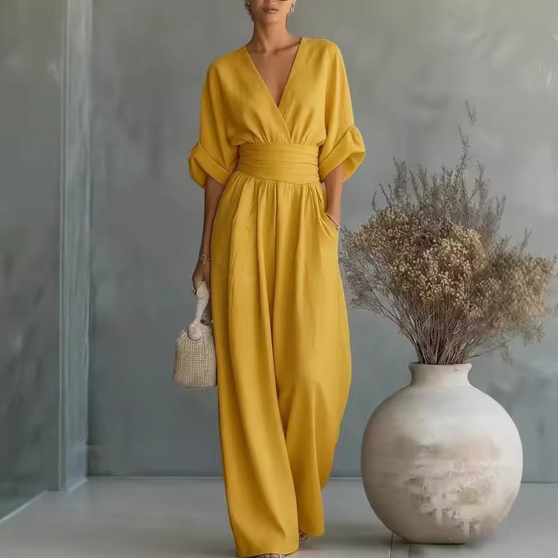 Mono Mujer Elegante Escote en V