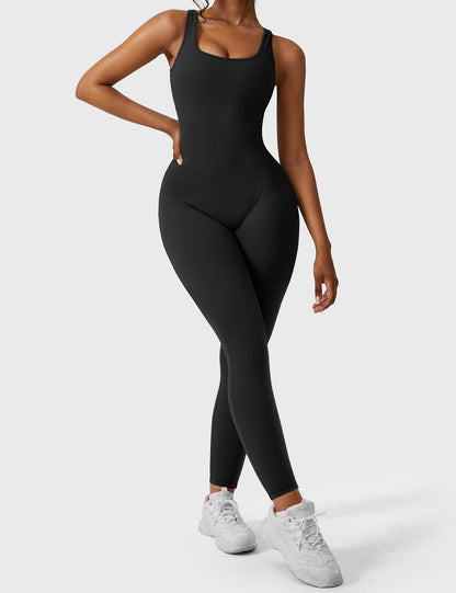 Mono Mujer con Espalda en V Ajuste Elegante