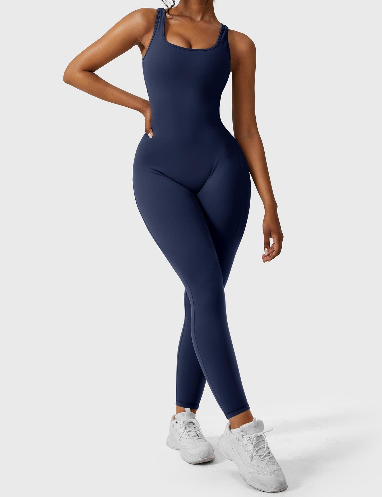 Mono Mujer con Espalda en V Ajuste Elegante