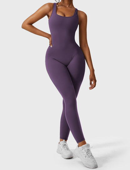 Mono Mujer con Espalda en V Ajuste Elegante