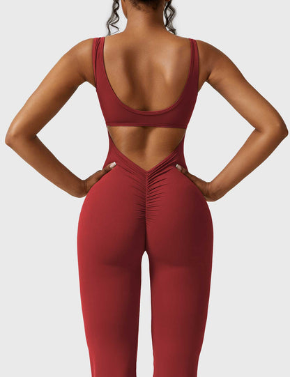 Mono Mujer con Espalda en V Ajuste Elegante