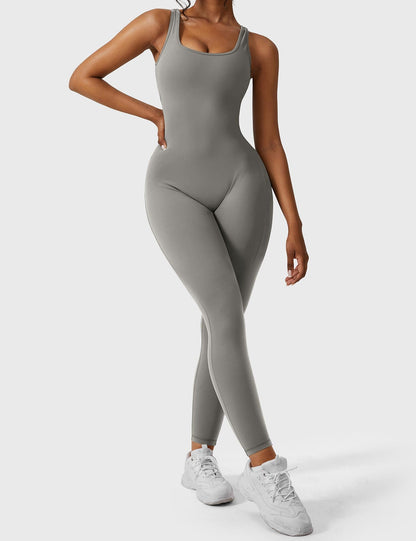 Mono Mujer con Espalda en V Ajuste Elegante