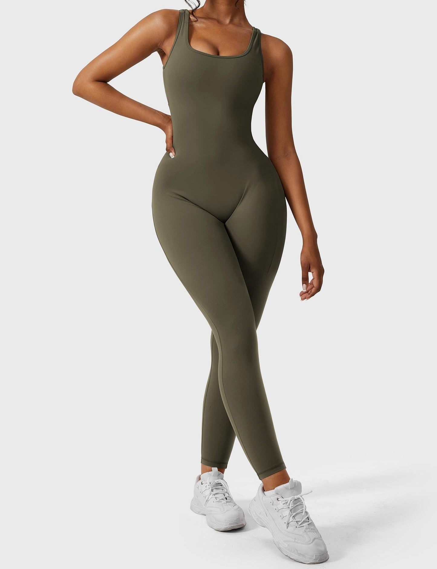 Mono Mujer con Espalda en V Ajuste Elegante