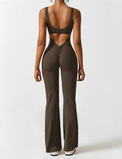 Mono Mujer con Espalda en V Ajuste Elegante