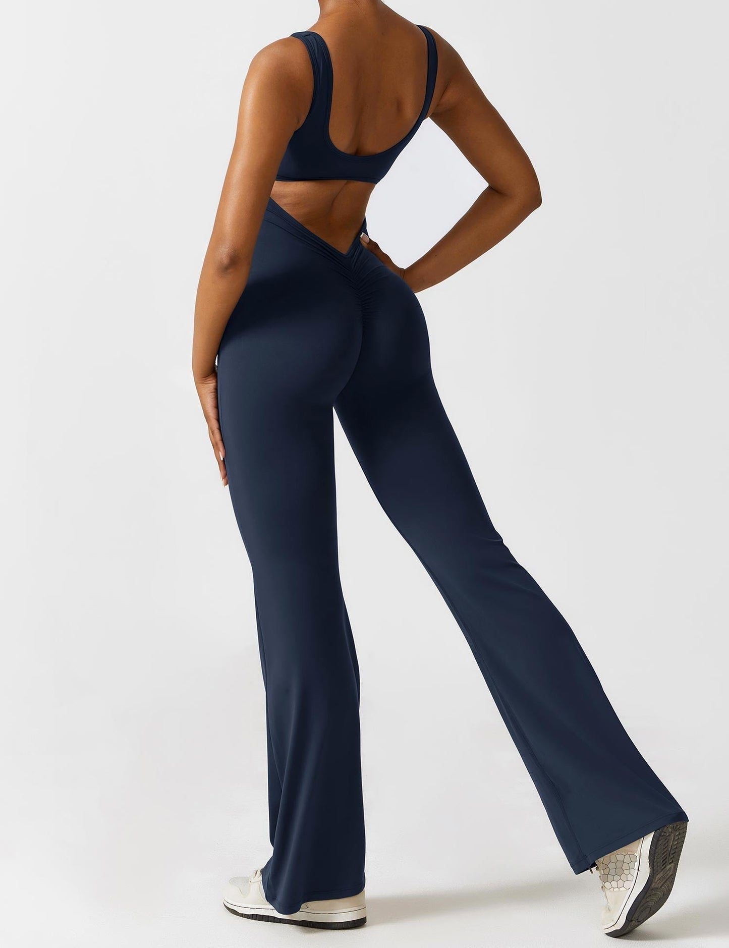Mono Mujer con Espalda en V Ajuste Elegante
