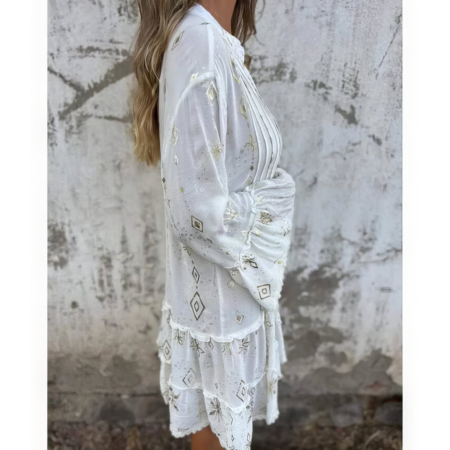 Vestido mujer boho ligero con mangas amplias verano