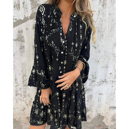Vestido mujer boho ligero con mangas amplias verano