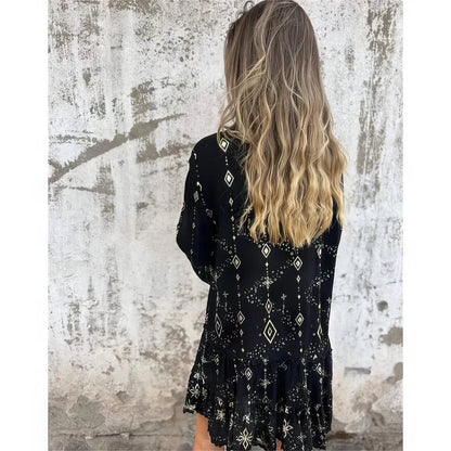 Vestido mujer boho ligero con mangas amplias verano