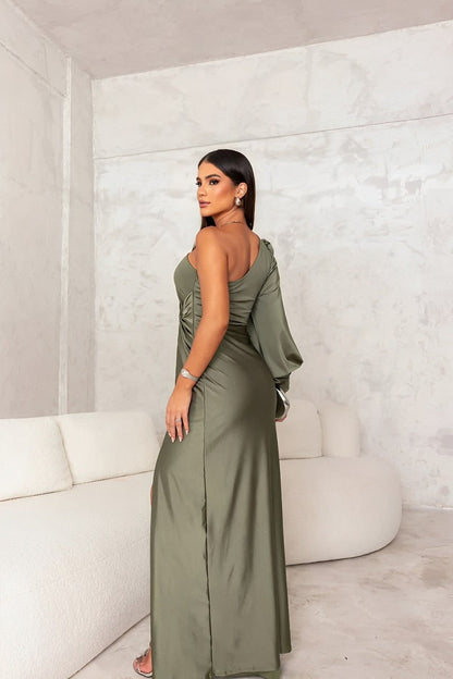 Vestido elegante Mujer corte clásico
