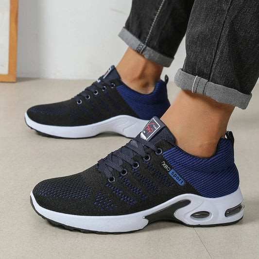 Zapatillas running hombre transpirables deportivas con cordones - Mavetta
