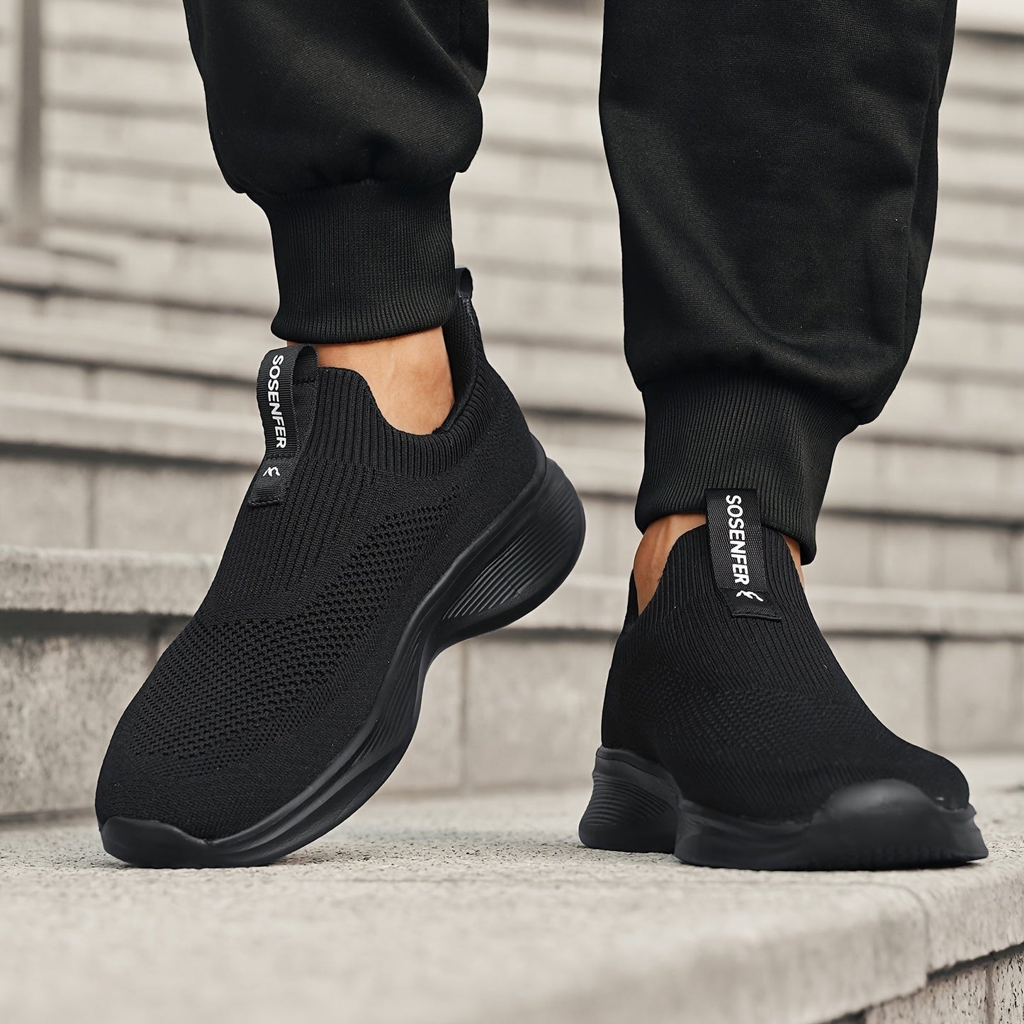 Zapatillas Hombre de Tejido Técnico Slip-On Sin Cordones - Mavetta