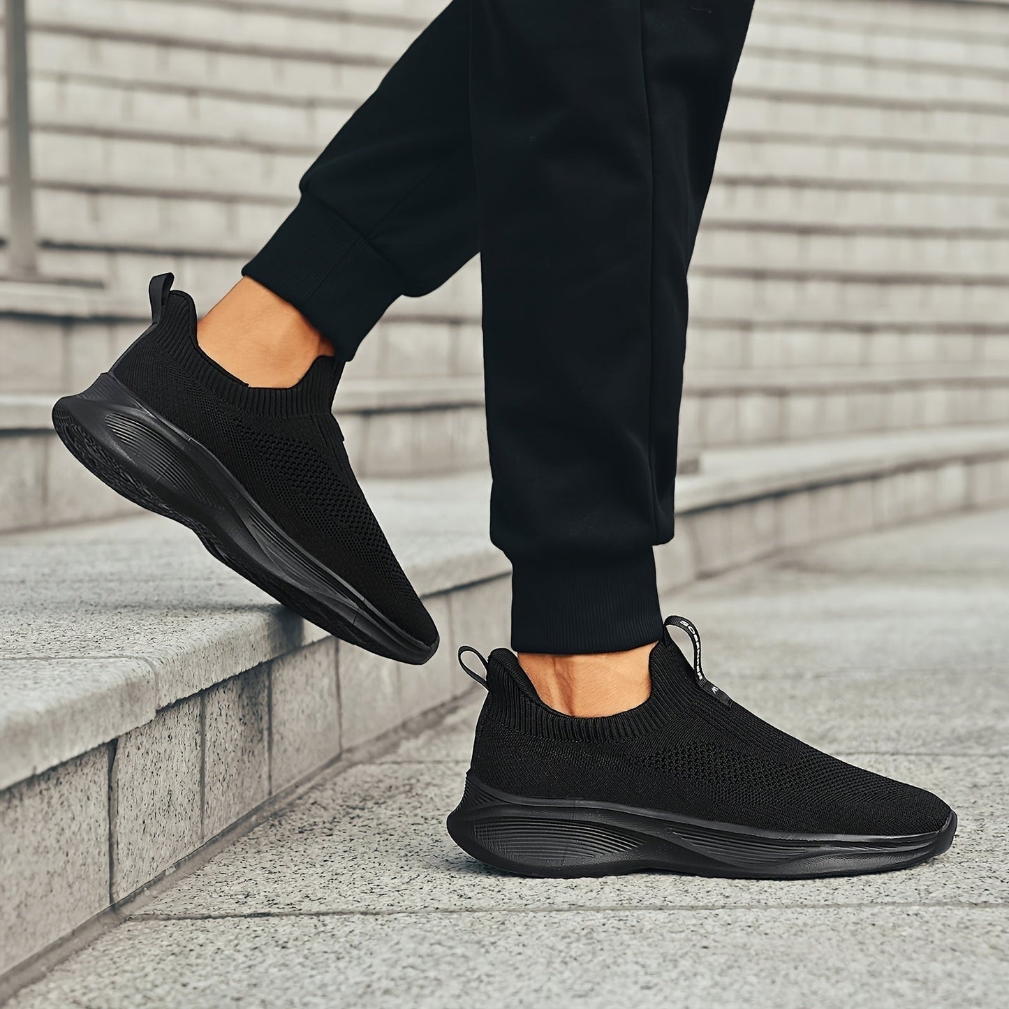 Zapatillas Sin Cordones de Tejido Técnico Hombre Slip-On