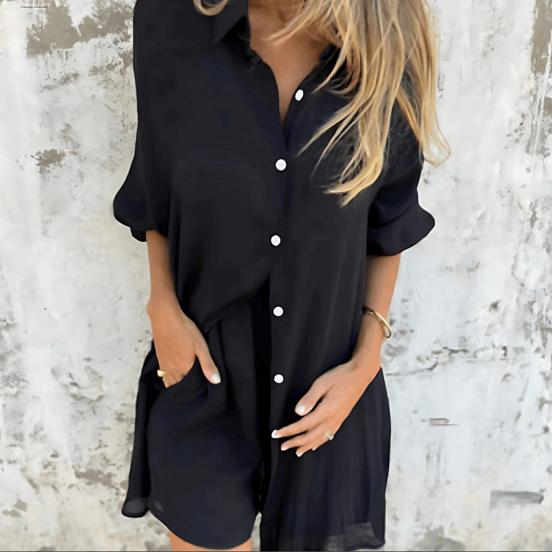 Conjunto Veraniego Mujer Blusa y Shorts Comodos