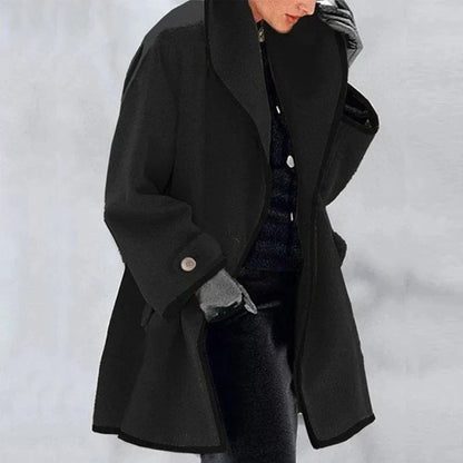 Abrigo Trench Mujer Doble Botonadura Invierno Oversize